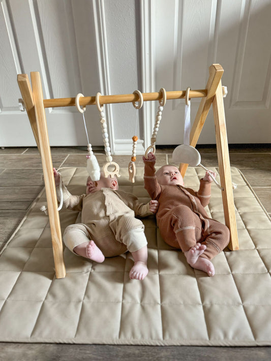 Lilac Wooden Baby Gym