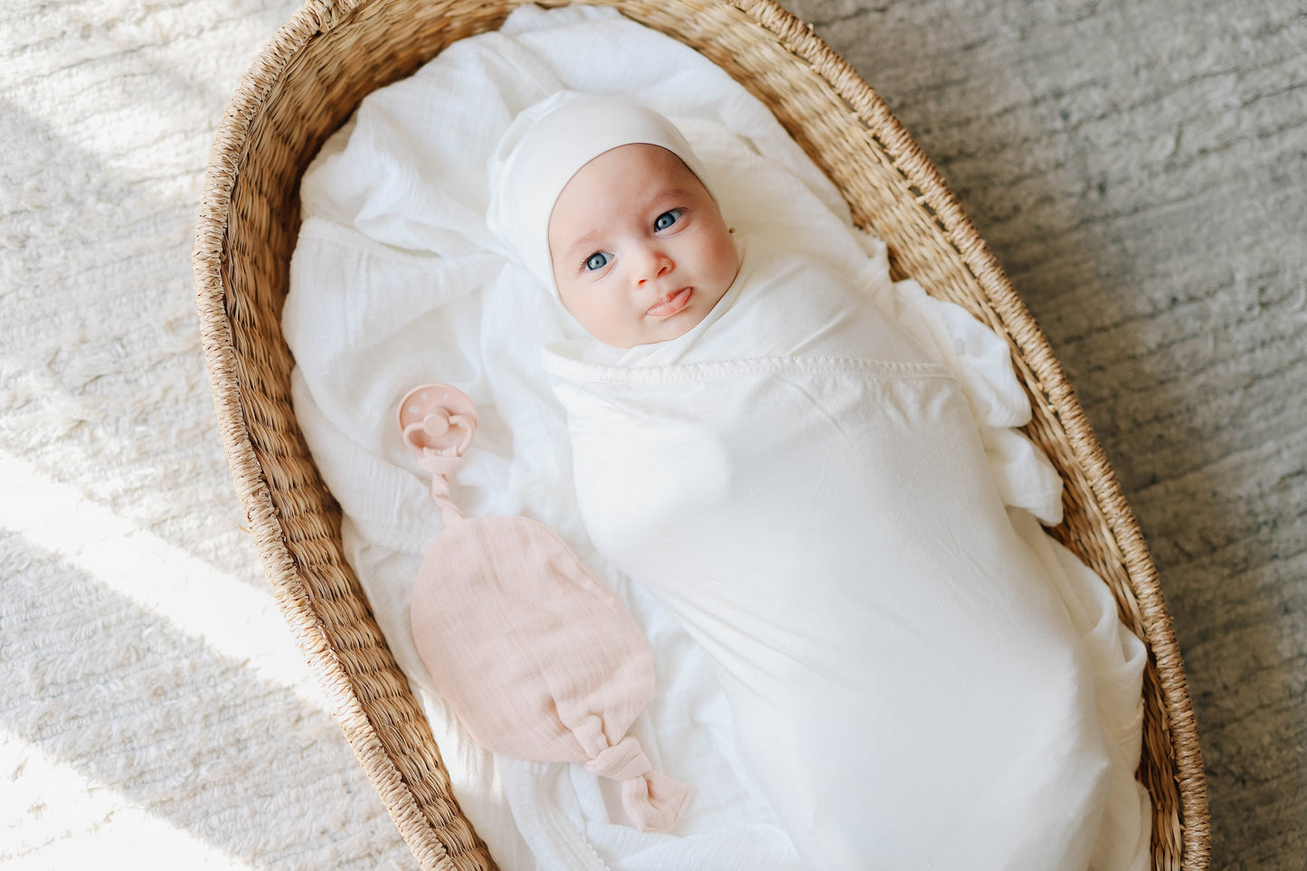 Modal Swaddle & Beanie Set in Gift Box