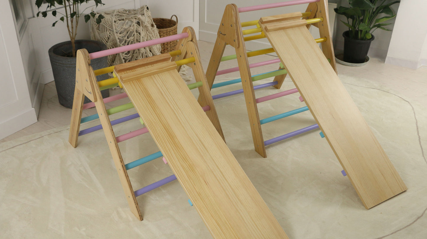 Olive- Pikler Triangle Ladder and Climber Slide - Multiple Sizes