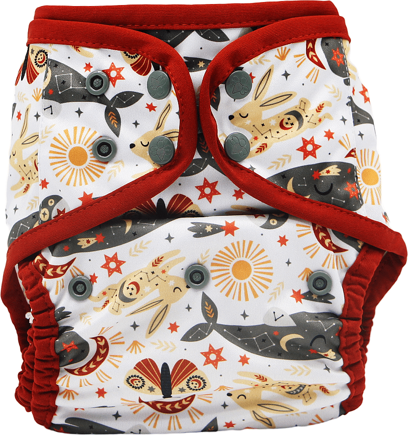 The "Bally" One Size Diaper Cover by Happy BeeHinds - Prints