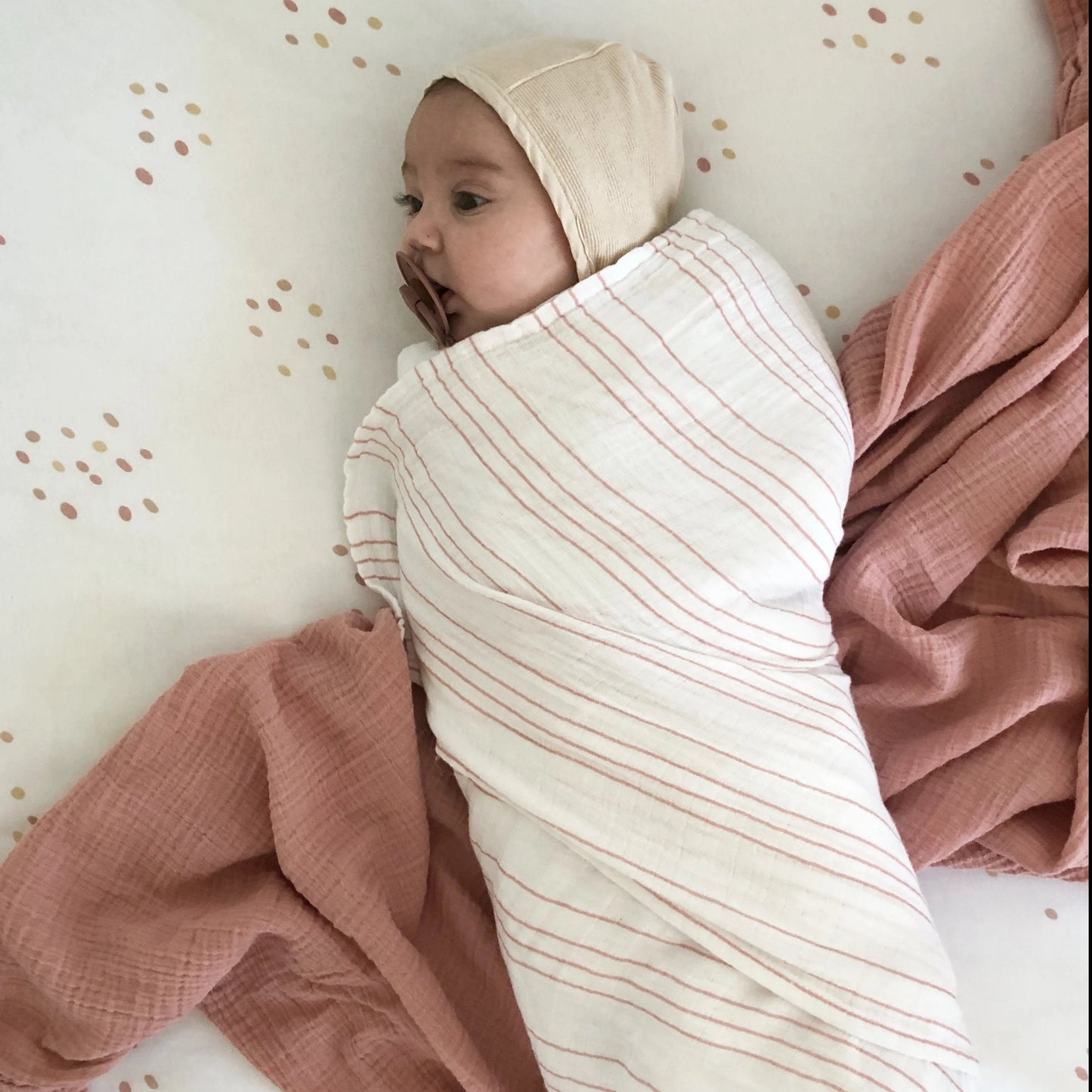 3 Pack Cotton Muslin Swaddle Blanket