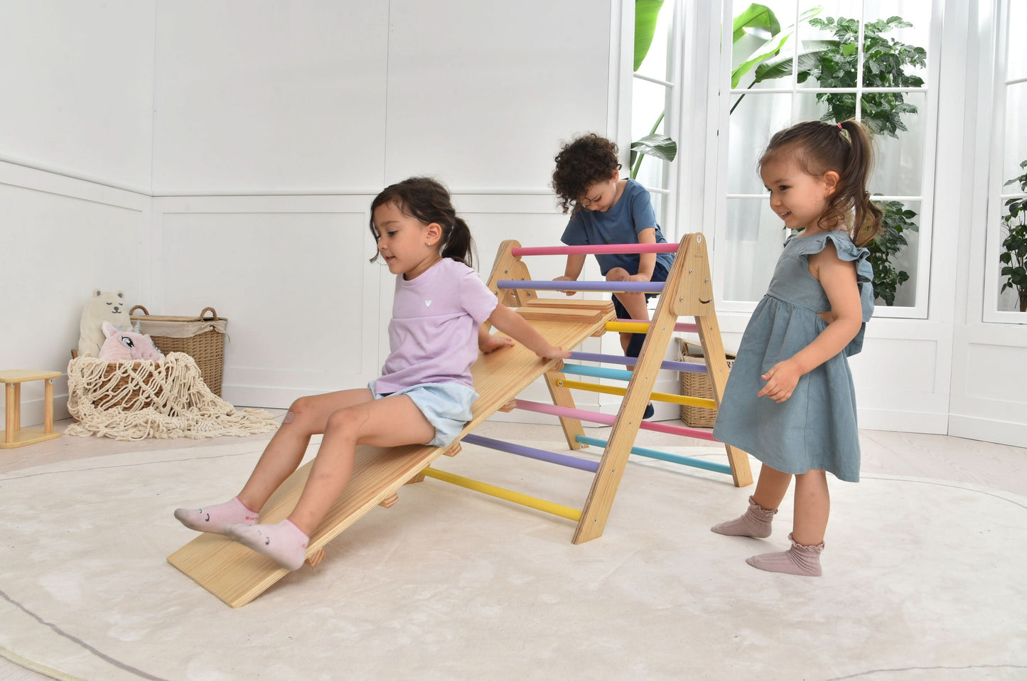 Olive- Pikler Triangle Ladder and Climber Slide - Multiple Sizes