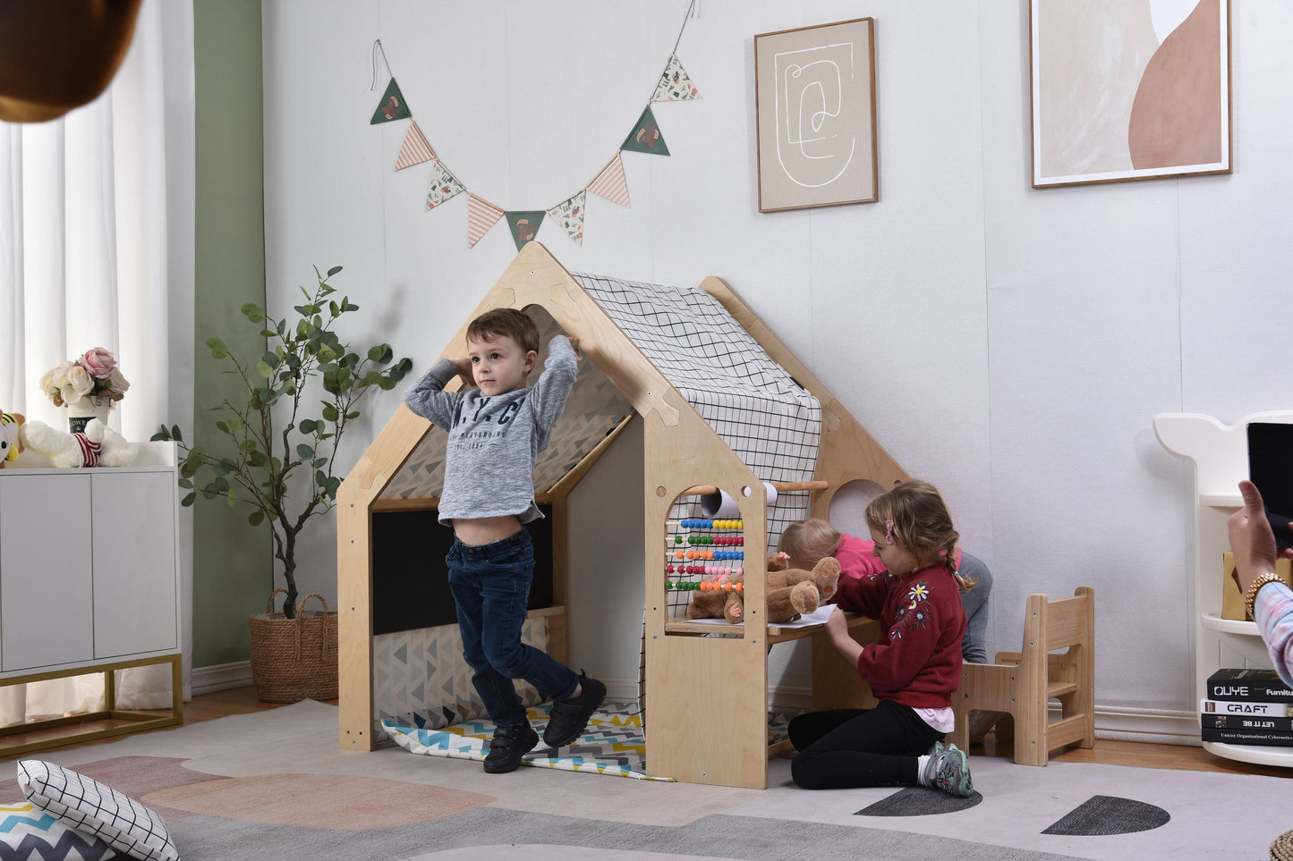Playhouse & Sensory Desk