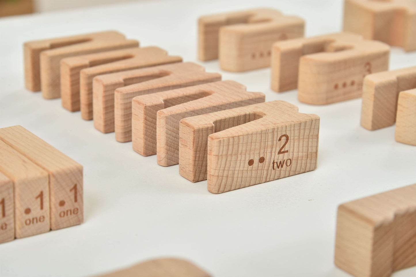 Number Blocks - Montessori Large Wooden Blocks