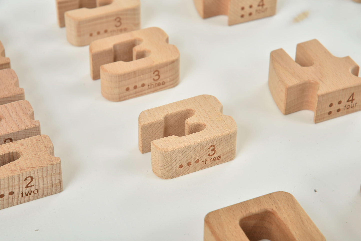 Number Blocks - Montessori Large Wooden Blocks