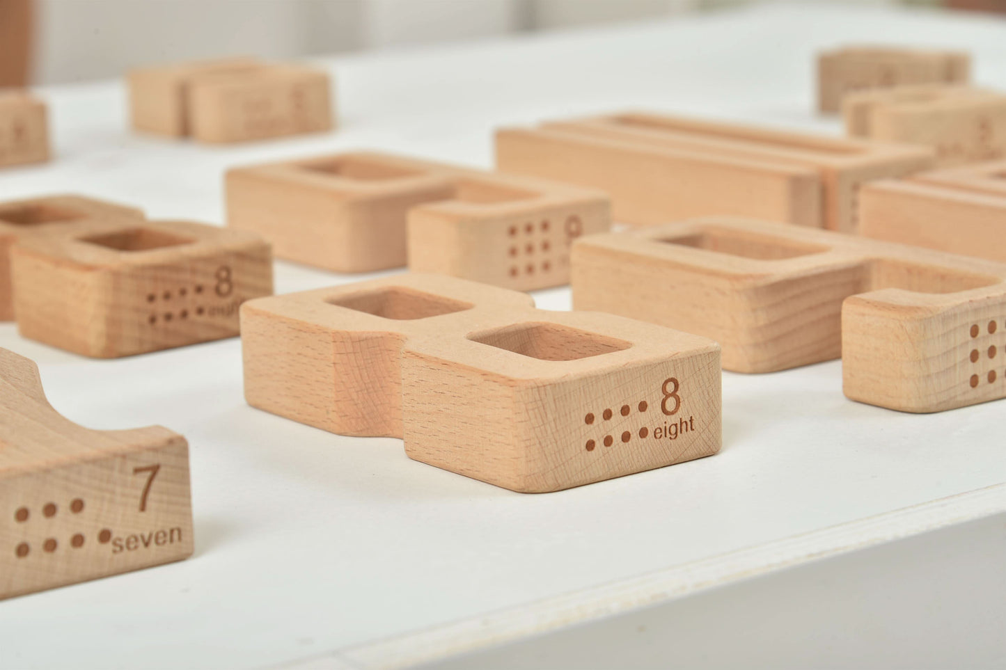 Number Blocks - Montessori Large Wooden Blocks