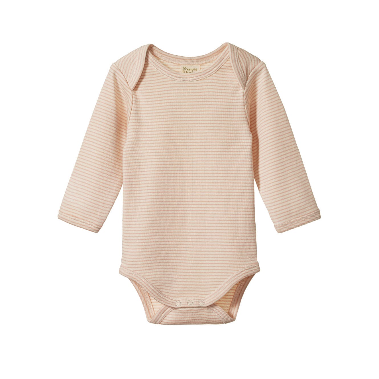 Long Sleeve Bodysuit - Rose Dust Pinstripe