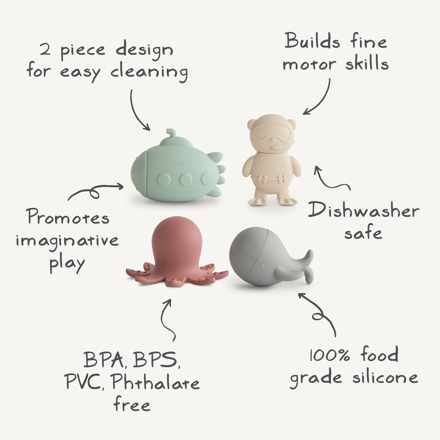 Mold Free Bath Play Set