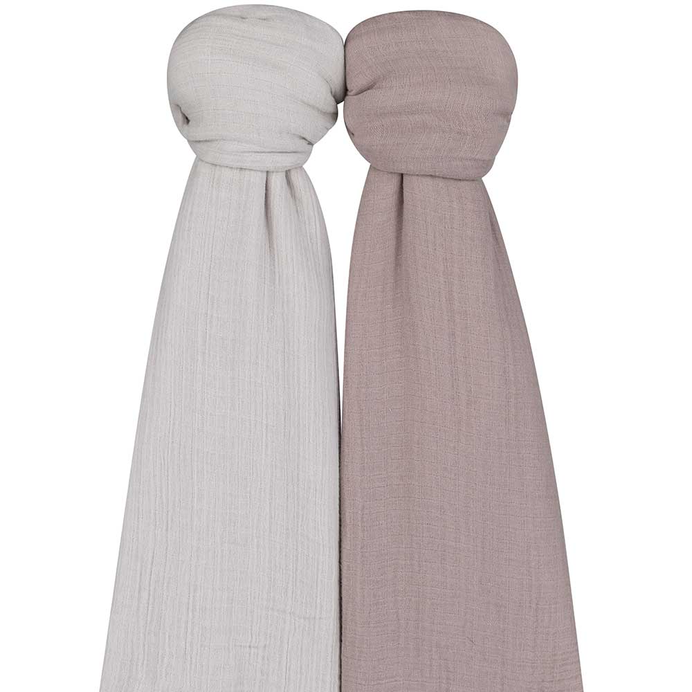 2 Pack Cotton Muslin Swaddle Blanket