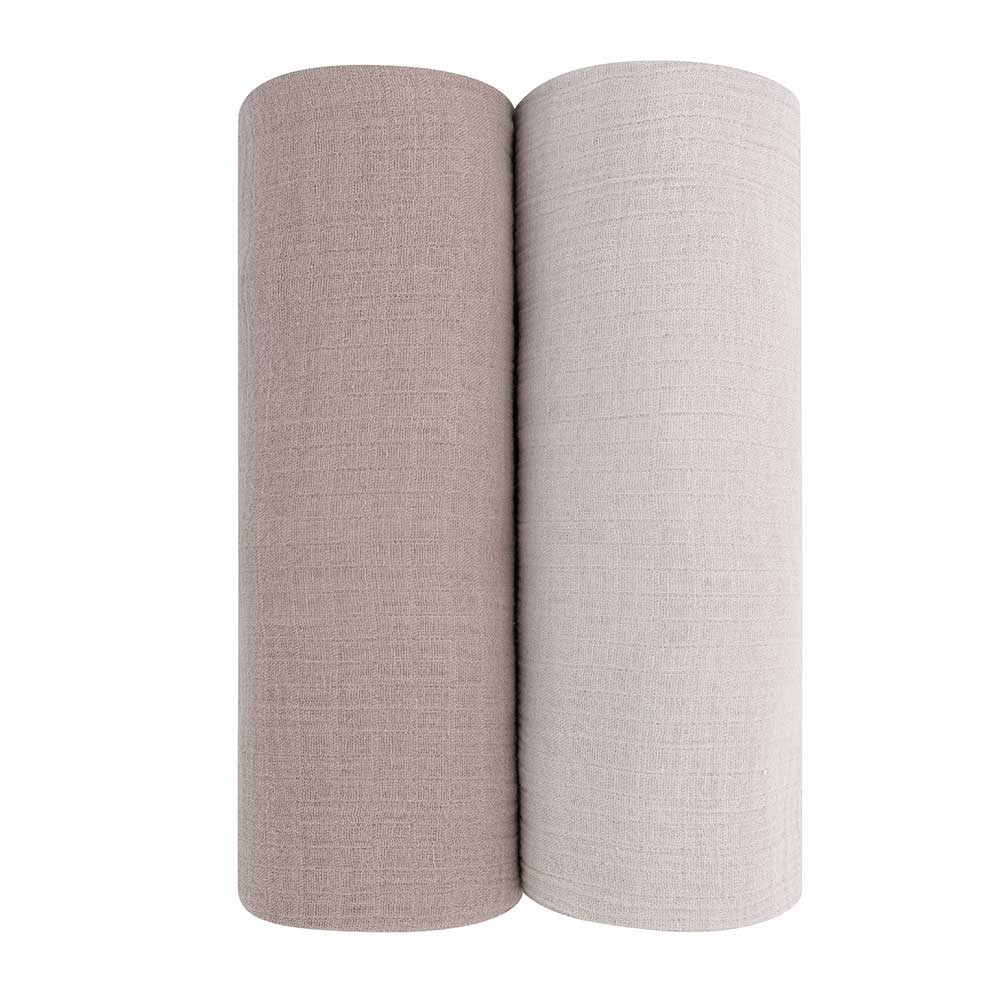 2 Pack Cotton Muslin Swaddle Blanket