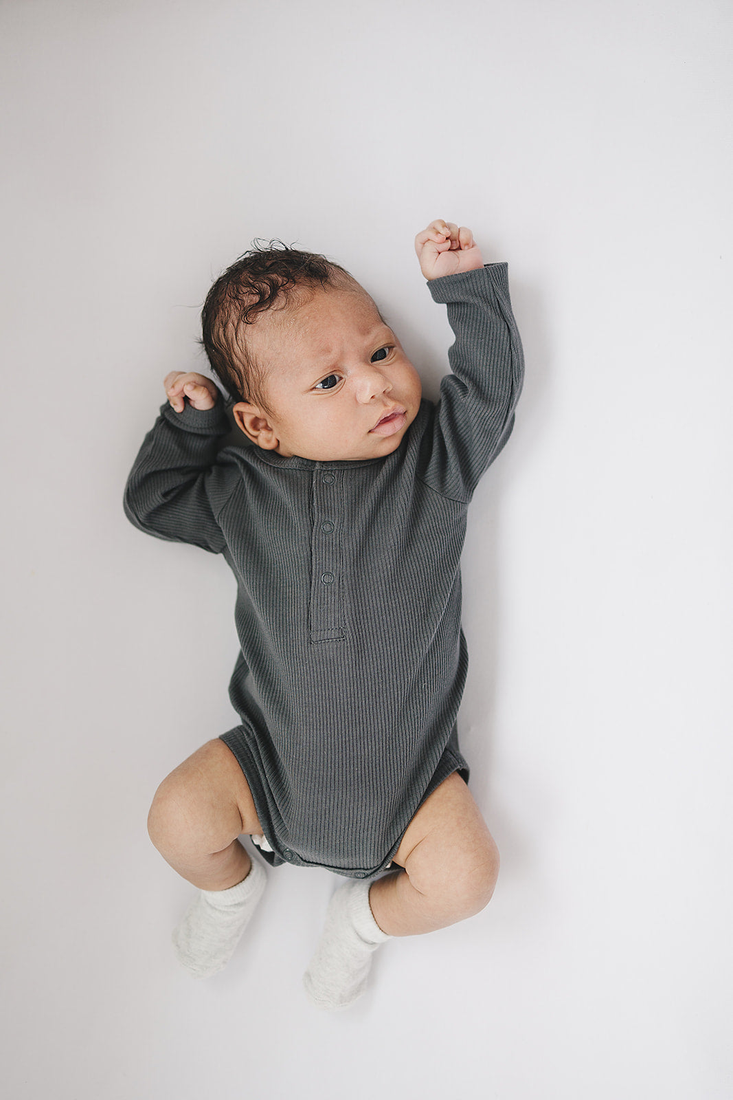 Organic Snap Long Sleeve Ribbed Bodysuit
