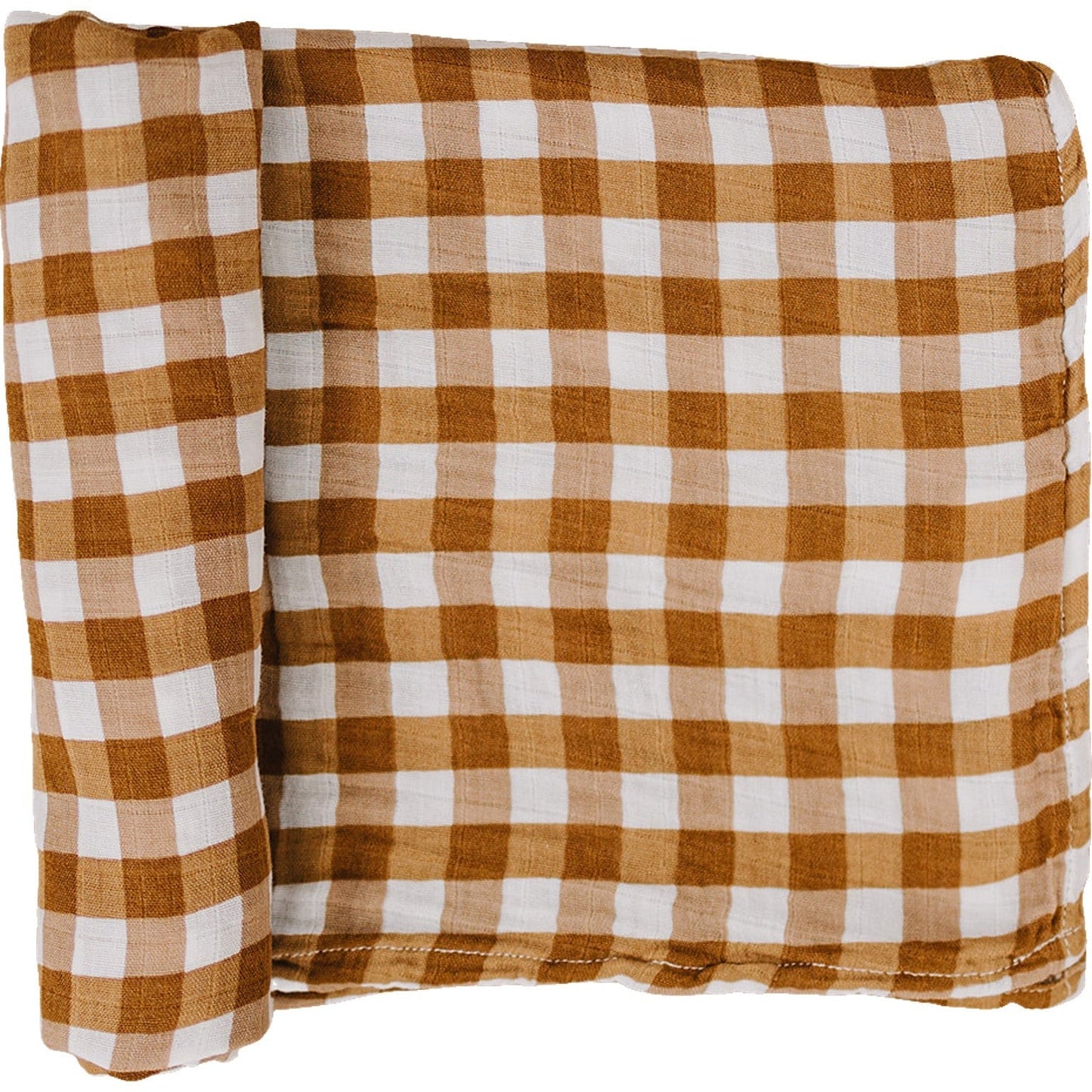 Gingham Muslin Swaddle Blanket