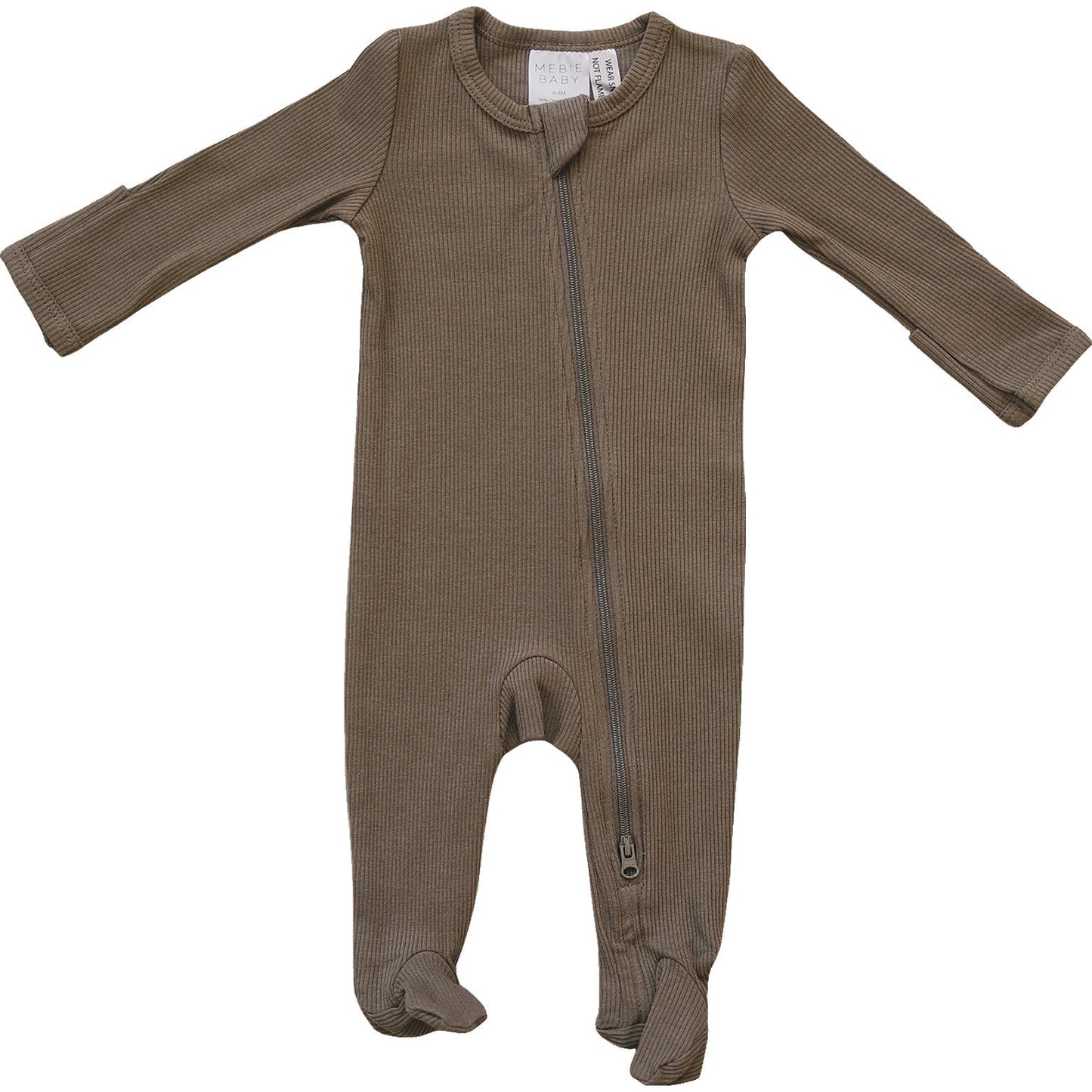 Organic Cotton Ribbed Zipper