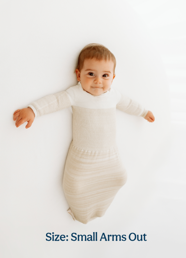 Bamboo Blend Beige Arms Out™ Long Sleeve Sleep Sack