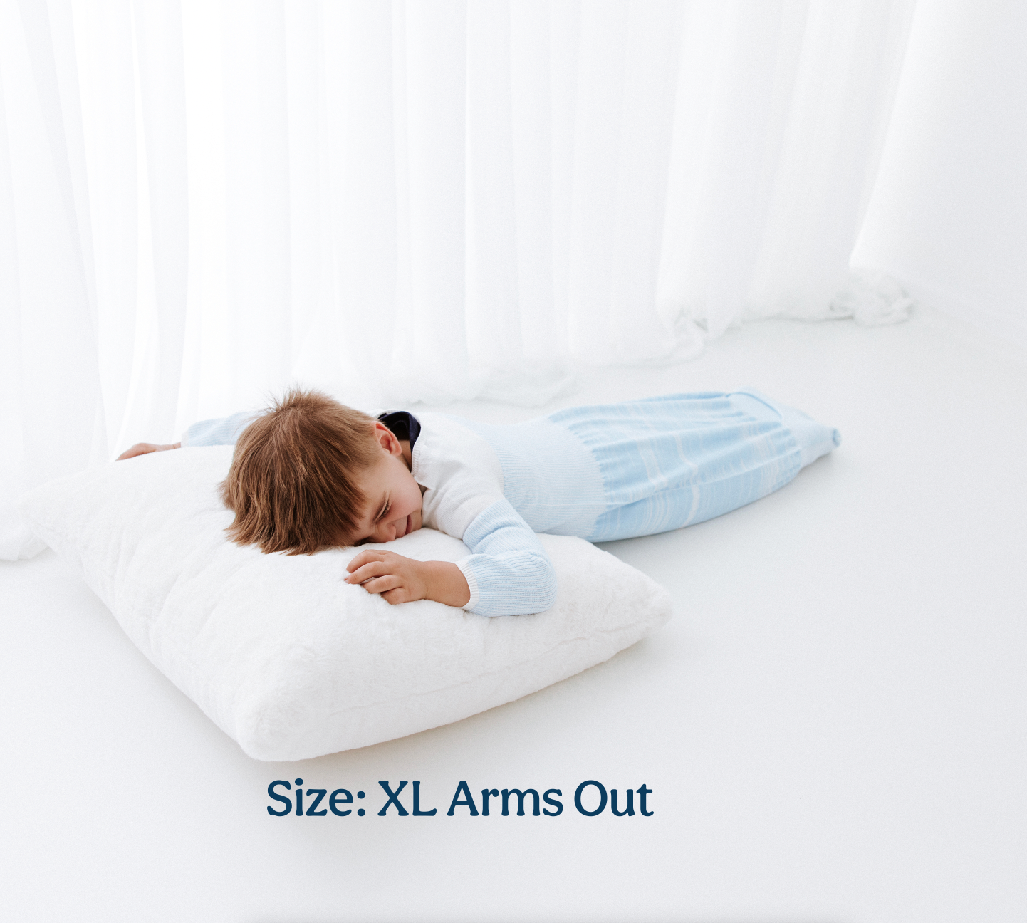 Blue Arms Out™ Long Sleeve Sleep Sack