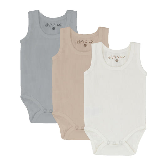 3 Pack Ribbed Undershirts