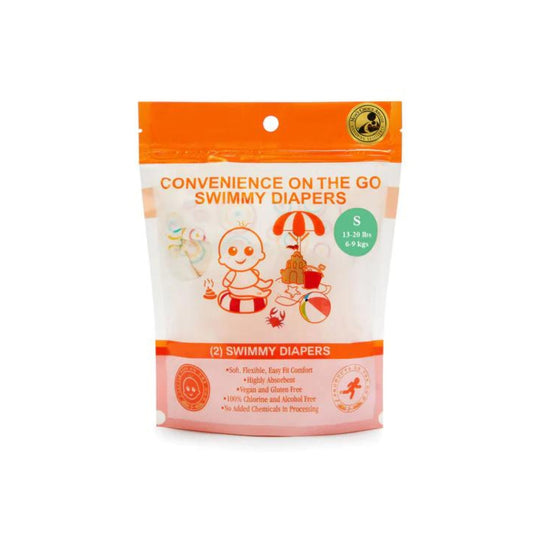 Little Toes Natural Disposable Swim Diaper - Convenience On The Go 2 Pack