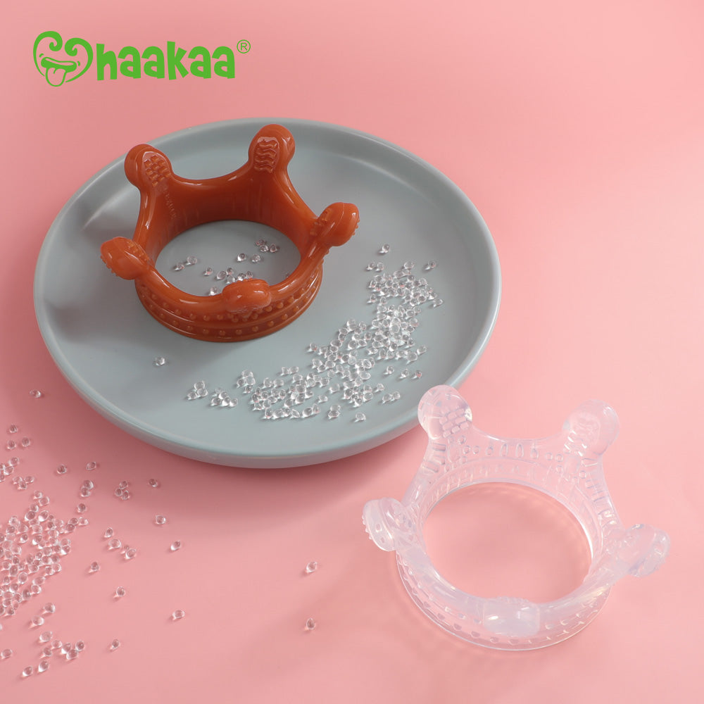 Haakaa Silicone Crown Teether 1 PK - Amber