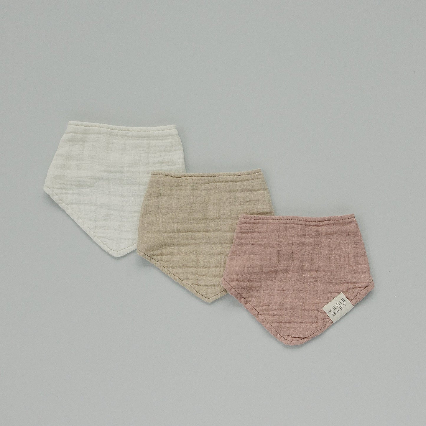 Dusty Rose Muslin Bib