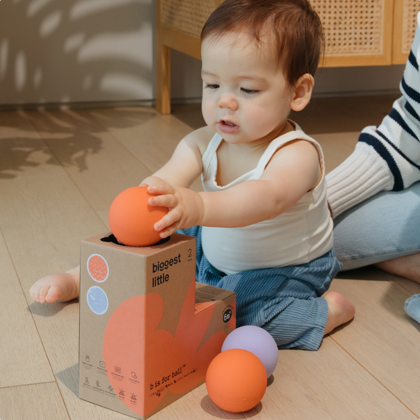 b is for ball® - 2-ball Set | Montessori-Inspired "L" Shaped Box