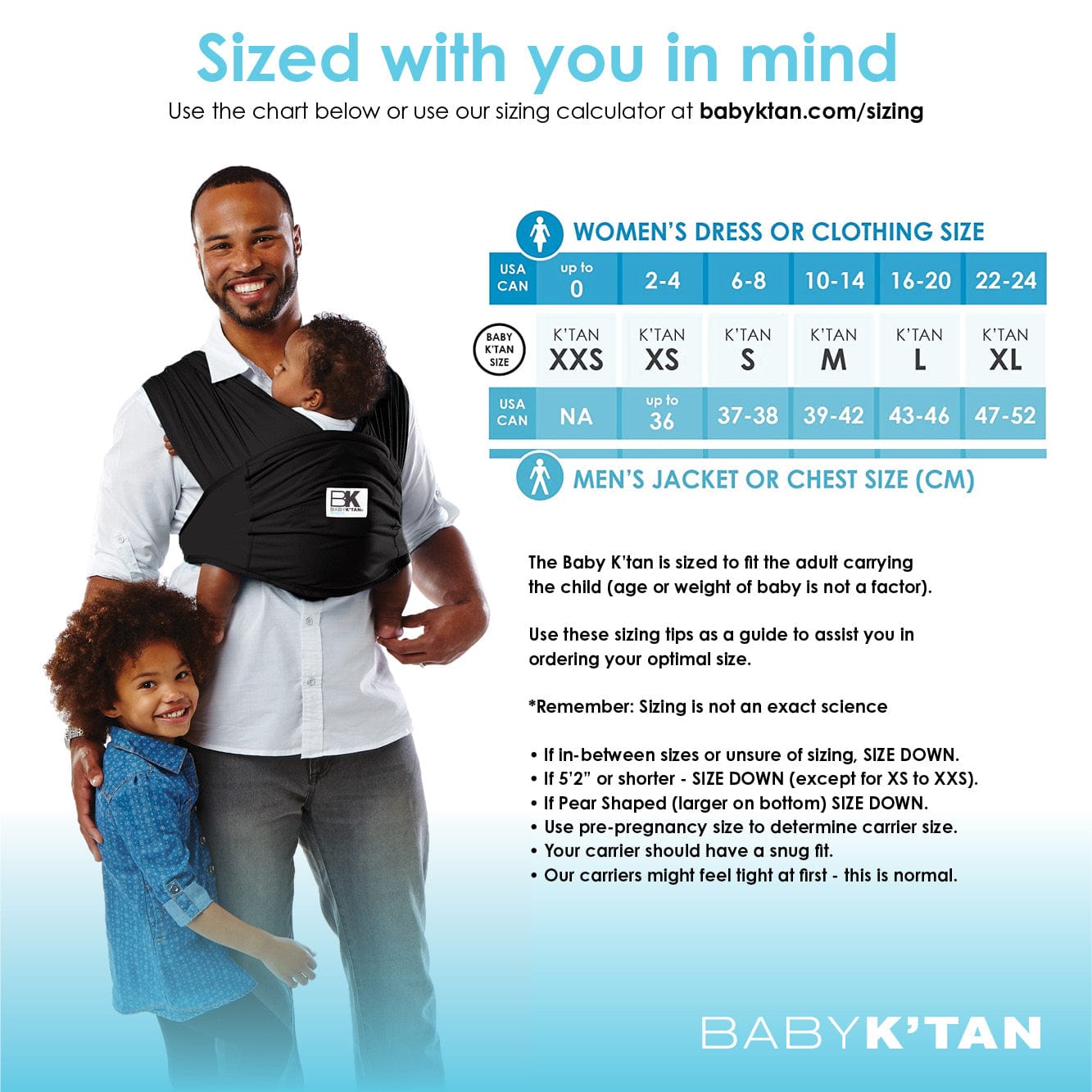 Baby K'tan Breeze Baby Carrier | Black