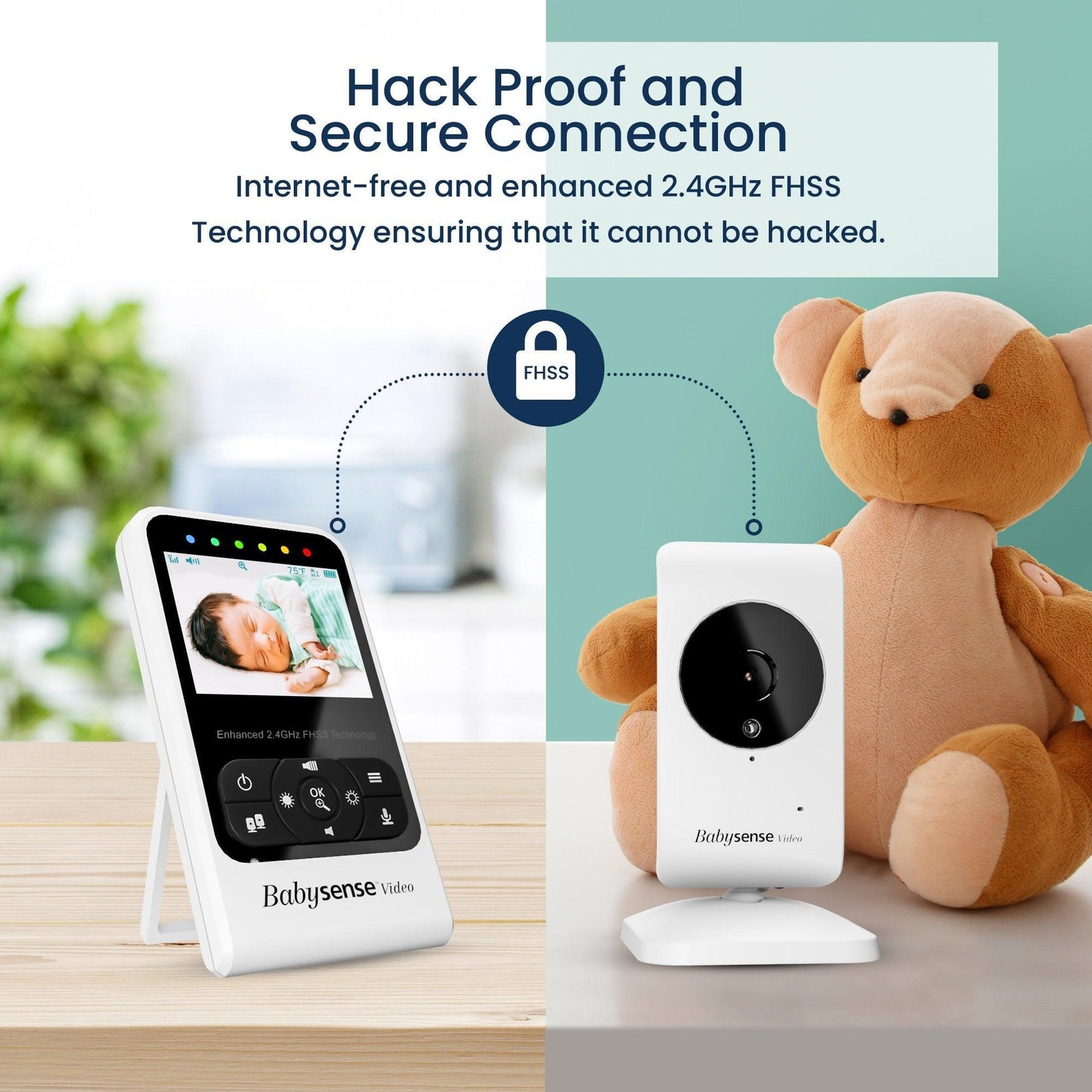 Babysense 7 & V24: Video Baby Monitor with Breathing Motion Detection & Safety Alerts Bundle