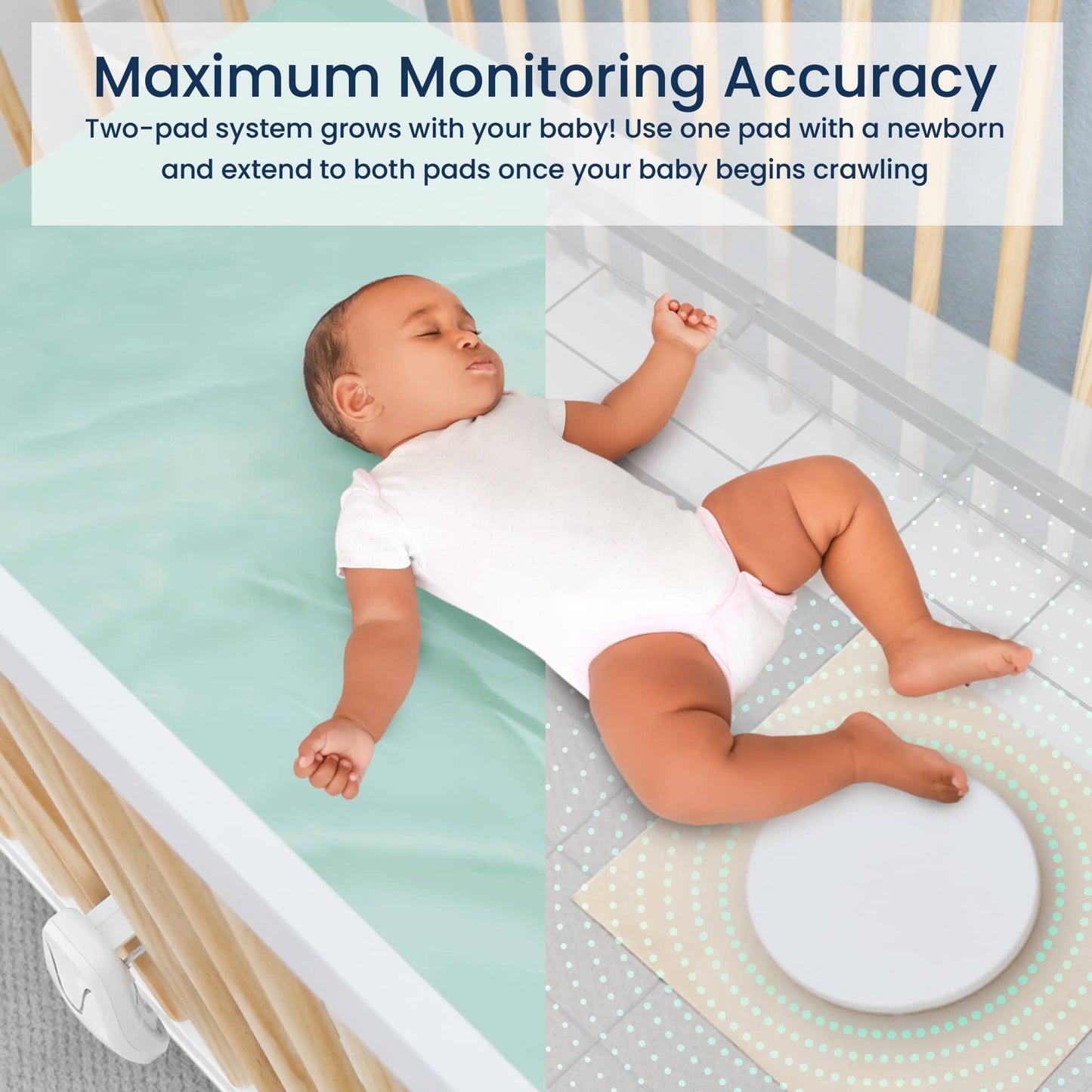 Babysense Connect Sleep Monitor: Baby Breathing Motion with Sleep Analytics