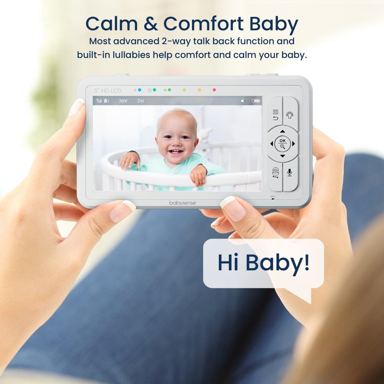 Babysense True Sleep: Video Baby Monitor with Breathing Motion Detection & Safety Alerts, 1 or 2 Cameras