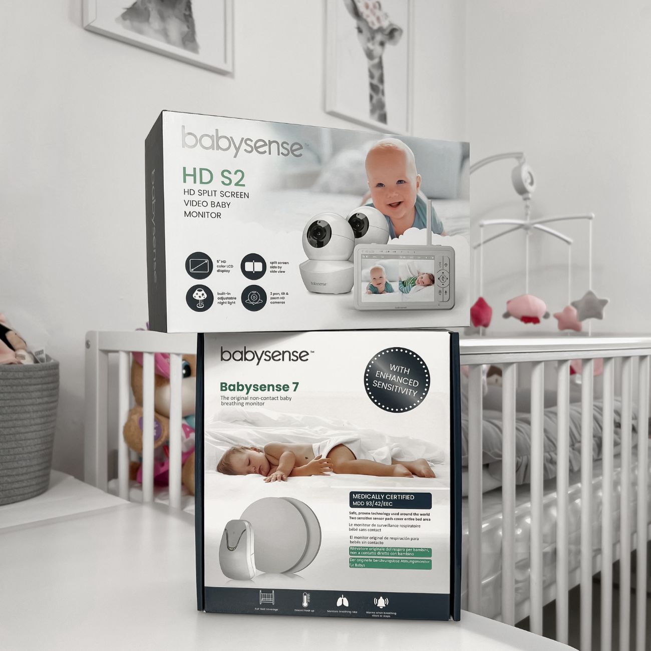 Babysense True Sleep: Video Baby Monitor with Breathing Motion Detection & Safety Alerts, 1 or 2 Cameras