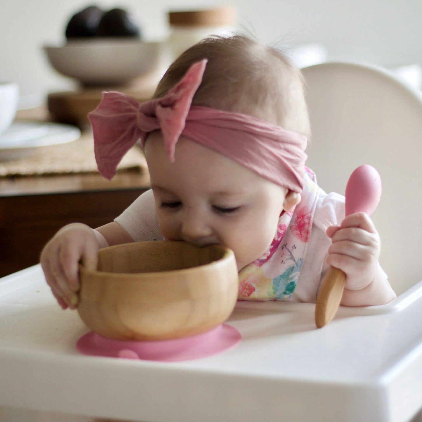 Bamboo Baby Suction Bowl + Spoon