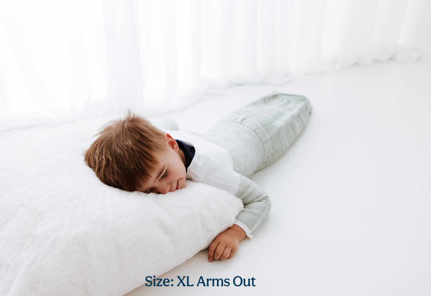 Bamboo Blend Mint Arms Out™ Long Sleeve Sleep Sack