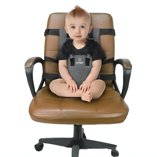 Portable Travel Highchair Harness - Adjusts to Any Chair, Made of Skin-Safe Materials for Baby