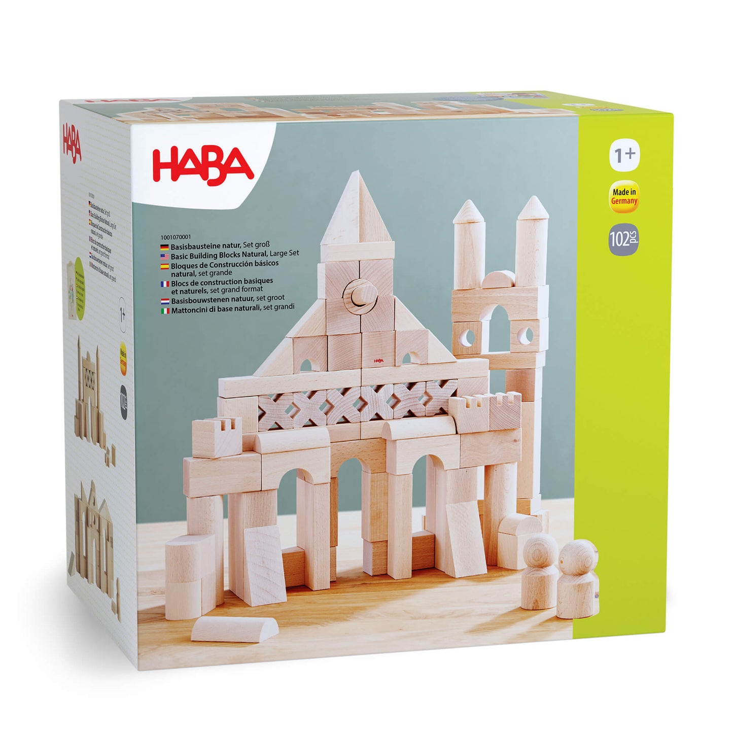 Basic Building Blocks 102 Piece Extra Large Wooden Starter Set