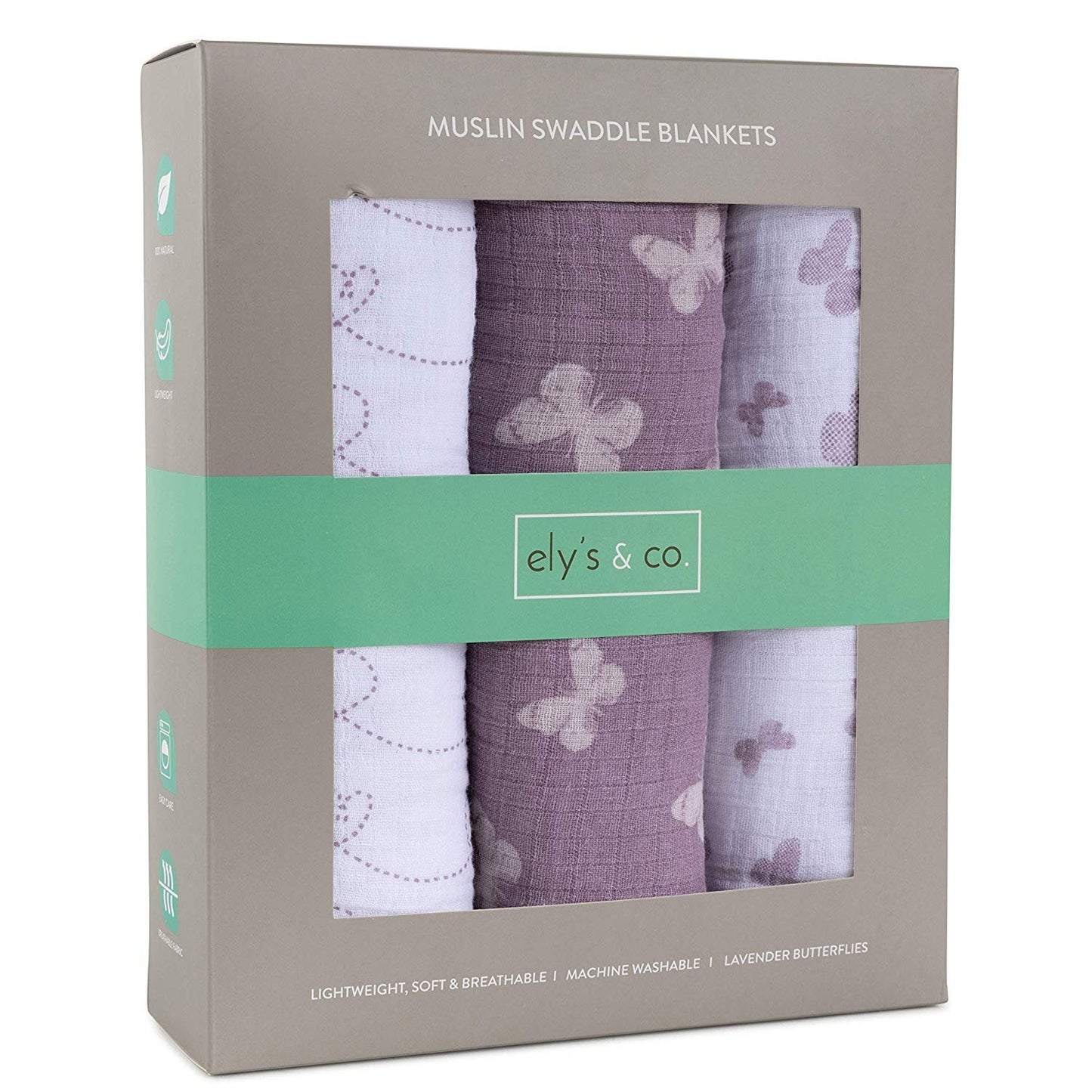 3 Pack Cotton Muslin Swaddle Blanket