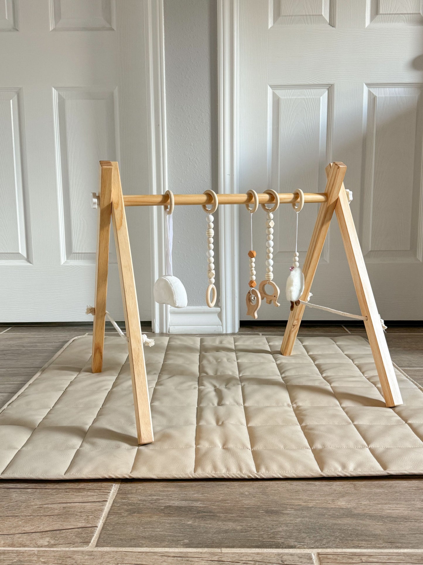 Lilac Wooden Baby Gym