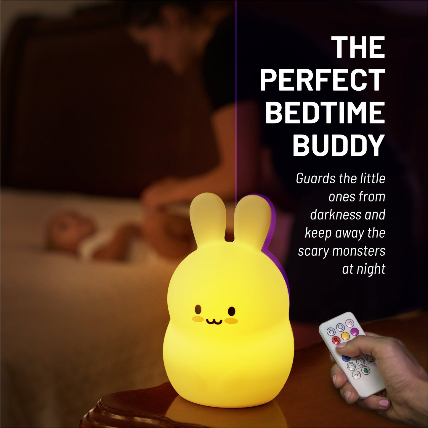 LumiPets® Bunny - Children's Nursery Touch Night Light