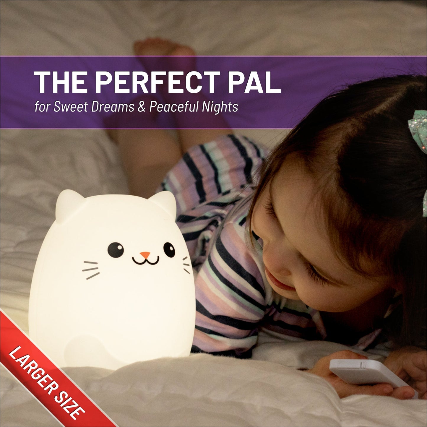 LumiPets® Kitty Cat - Children's Nursery Touch Night Light