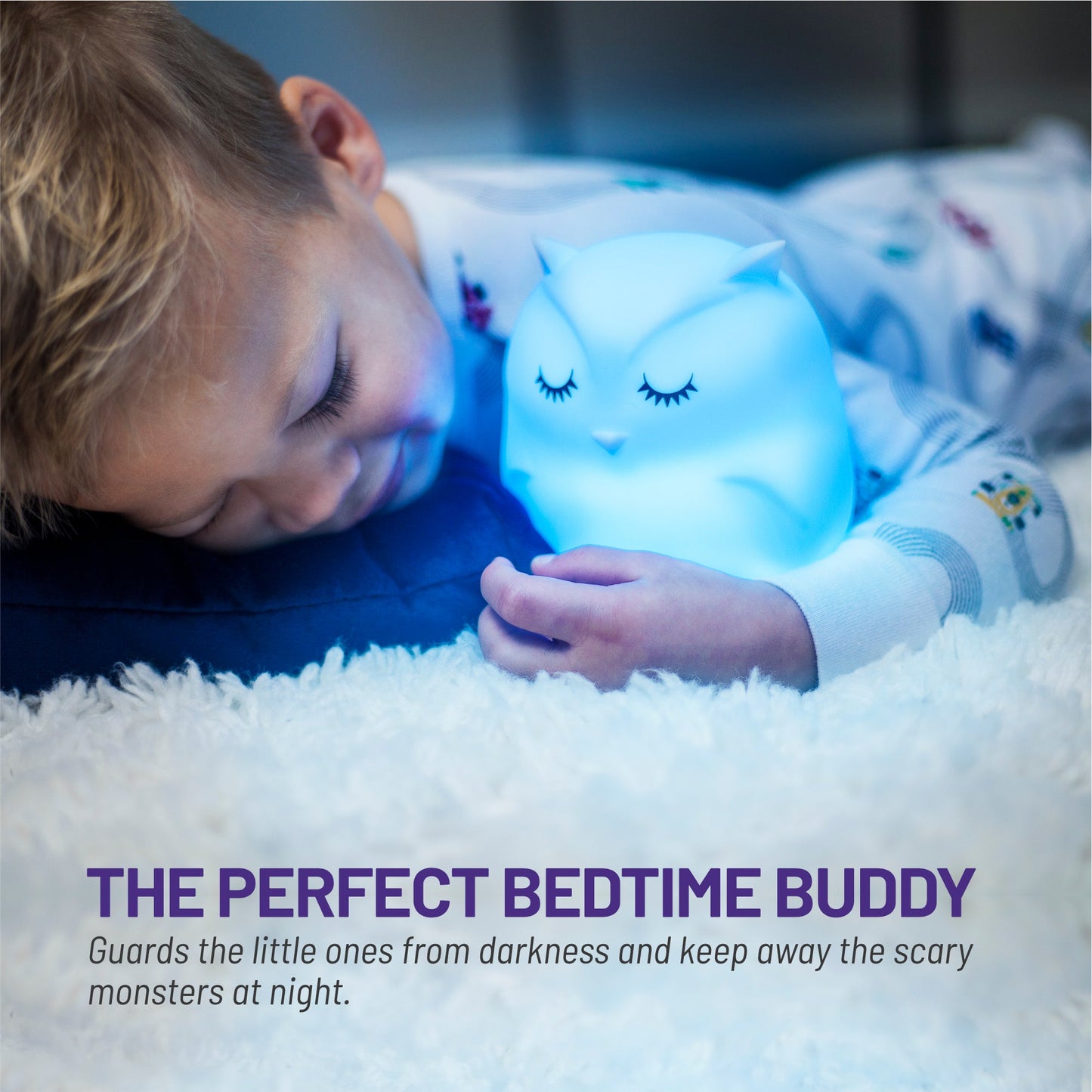 LumiPets® Owl - Children's Nursery Touch Night Light