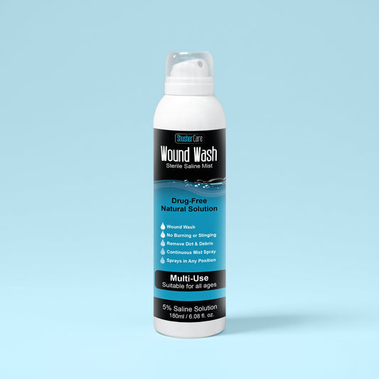 5% Saline Wound Wash 180ml – Sterile Saline Spray for Minor Cuts & Irrigation