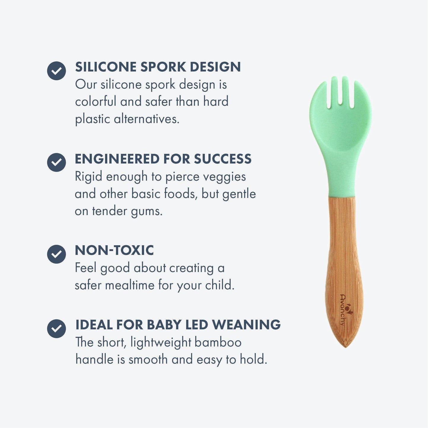 Single Bamboo Baby Fork