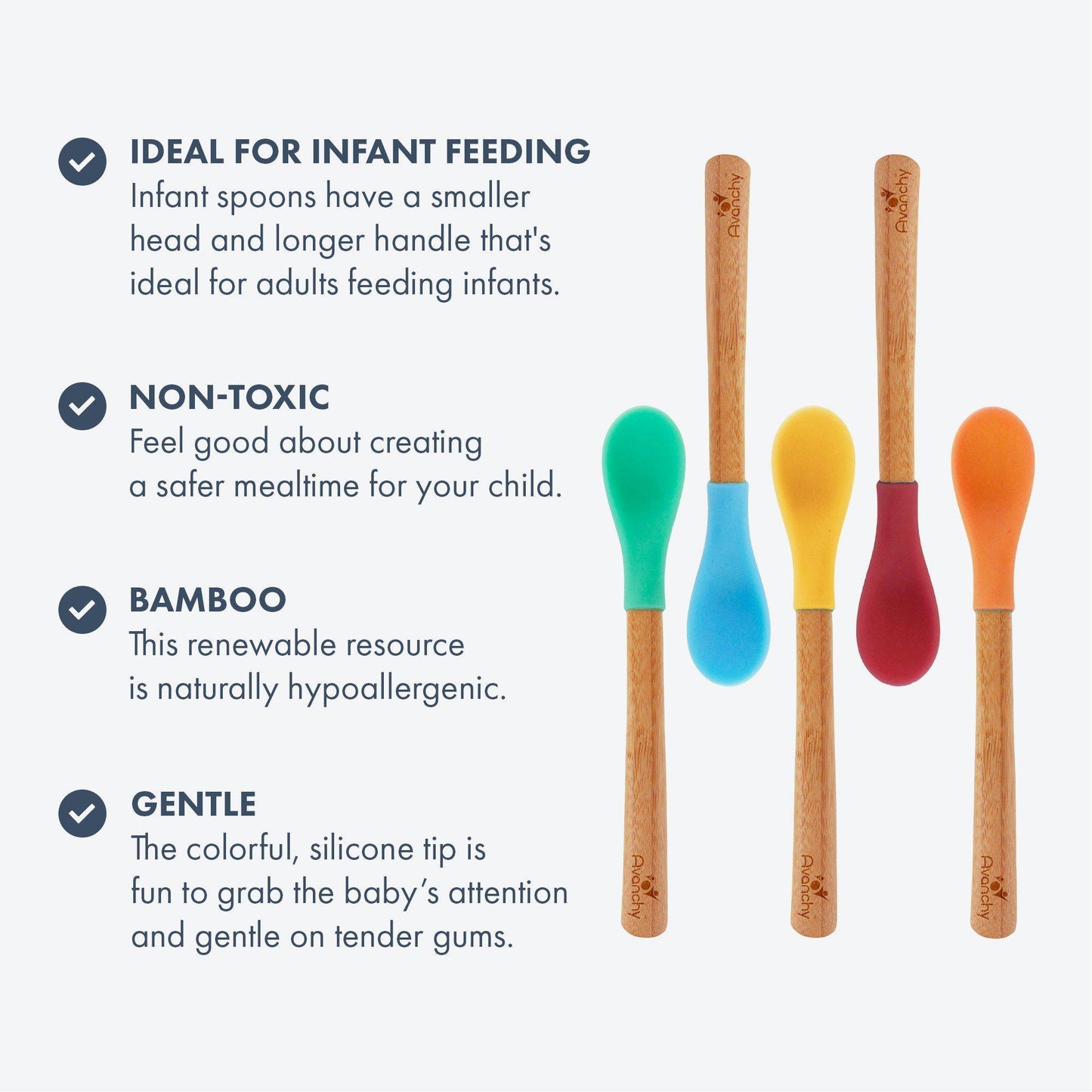 Single Bamboo Infant Spoon